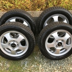 【取引中】タイヤ＆ホイール 155/65R13 JWLT規格アルミ