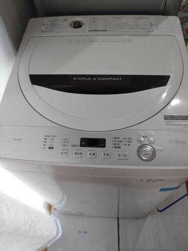 (お取引中)洗濯機5.5kg　(SHARP　2018年製)