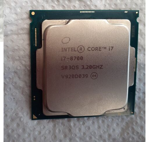【中古品】CPU Corei7 -8700(3.2GHz)