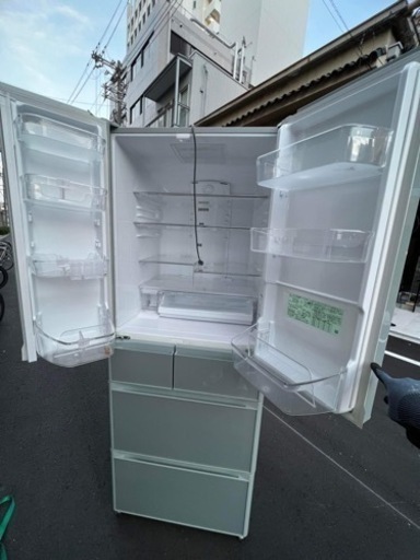 新商品入荷475L日立タッチパネル画面自動製氷付き　強化ガラスドア大阪市内配達設置無料保証有り