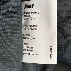 Aer duffel Pack 3 エアー リュック ビジネスリ...