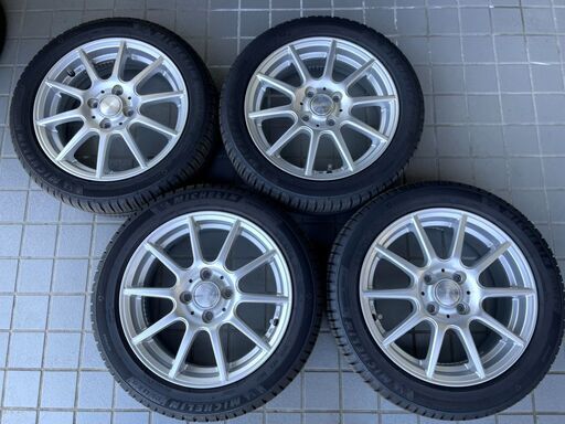 超美品★前後サイズ違いのホイールセット165/55R15・175/55R15　6～9分山 超美品☆前後サイズ違いのホイールセット165/55R15・175/55R15 6～9分