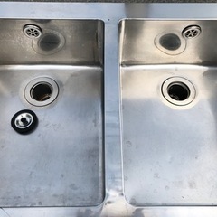 ⭐︎中古品 2槽シンク 1000×600×800〜900mm 厨房用品⭐︎