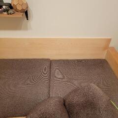 (決定)心石工芸⭐無垢オーク材3人掛けソファ