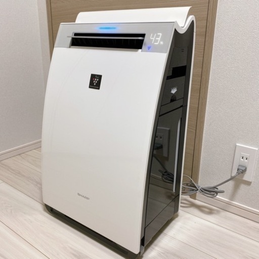 美品 SHARP プラズマクラスター 加湿空気清浄機 KI-HX75-W ホワイト 2019