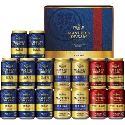 サ・プレミアム・モルツ  マスターズドリーム 3種32本 アソートセット350ml （16本入り2ケース）サントリー