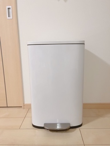 50L ゴミ箱 スチールペダルダストボックス フラットランド
