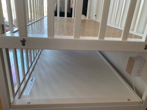 値下げ ハイタイプベッド YA135 ベビーベッド ヤマサキ 日本製 収納棚つき