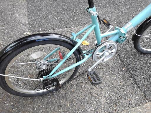 中古自転車3344 前後タイヤ新品！ 折り畳み フォルクスワーゲン