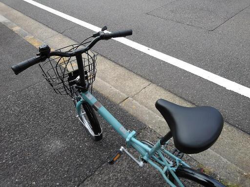 中古自転車2235 前後タイヤ新品！ 折り畳み 20インチ 6段ギヤ