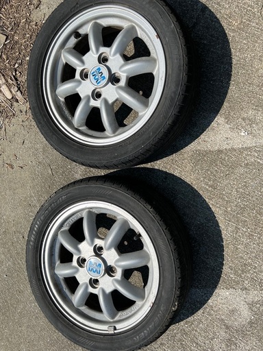 ミラジーノ純正 ミニライト 165/55R15 中古ホイール&夏タイヤ4本SET ミラジーノ純正 ミニライト 165/55R15 中古ホイール&夏タイヤ4本