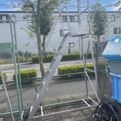 長谷川工業　作業台ライトステップ  作業用踏台　高さ2.1m D...