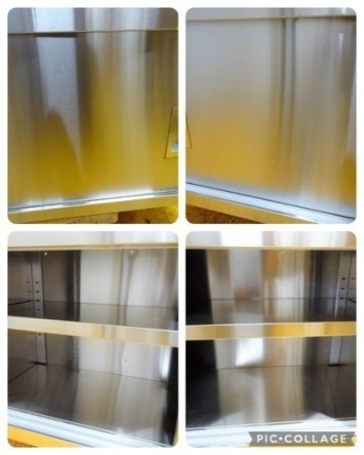 801-015)業務用 ステンレス 吊り戸棚 吊り棚 収納棚 棚調節可