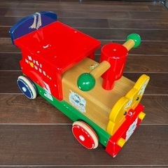 ミケハウス 木製汽車 乗り物玩具