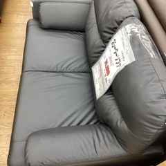KJ-9【新入荷　リサイクル品】2シーターソファ　黒　キズ KJ-9【新入荷 リサイクル品】2シーターソファ 黒 キズ