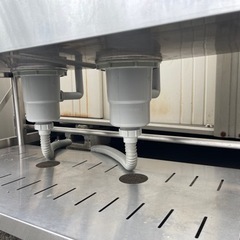 厨房用品　2槽シンク　庭にも　W1200 中古