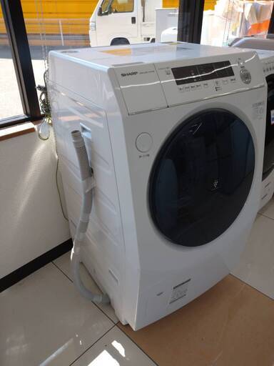 【SHARP/シャープ/１０kgドラム式洗濯乾燥機/ES-H10E-WR/2021年製/洗濯機】