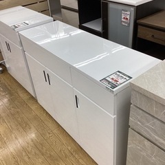 KJ-14【新入荷　アウトレット】キッチンカウンター白1200