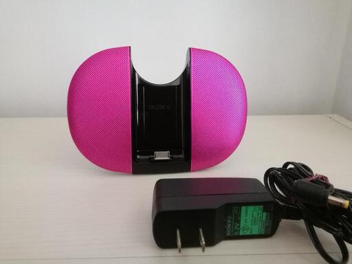 SONY WALKMAN専用ミニスピーカ（本体充電機能付き）ピンク