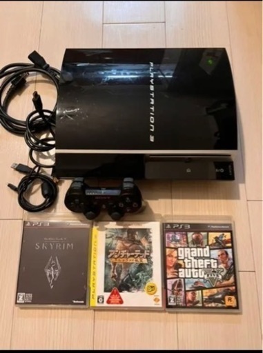 PS3本体 ソフト三本付き GTA5他