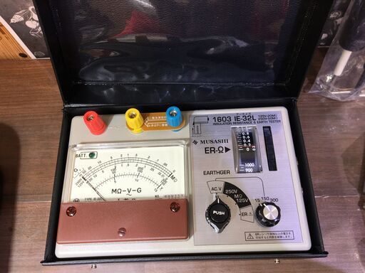 ムサシ IE-32L 絶縁抵抗計 未使用 【ハンズクラフト宜野湾店】