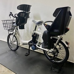 関東全域送料無料 保証付き 電動自転車 パナソニック ギュットアニーズ 20インチ 16ah 3人乗り 白 デジタル
