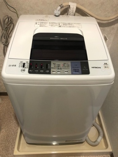 【美品】2017年　洗濯機 7kg 日立
