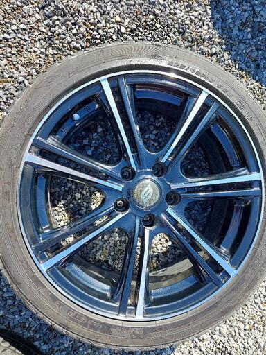 配送 美品！18インチオフセット38、新品タイヤ4本別に付けます 