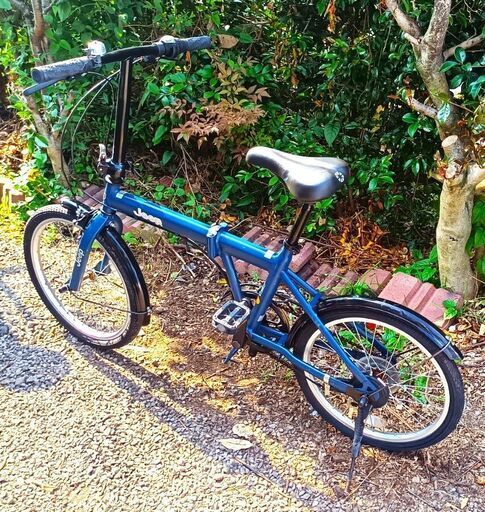 ☆お届け可！☆ 20インチ 折りたたみ自転車 Jeep ブルー 6段変速ギア