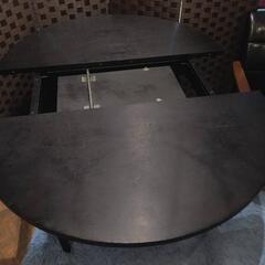 【決まりました】フランフラン ダイニングテーブル 伸縮式 ブラック