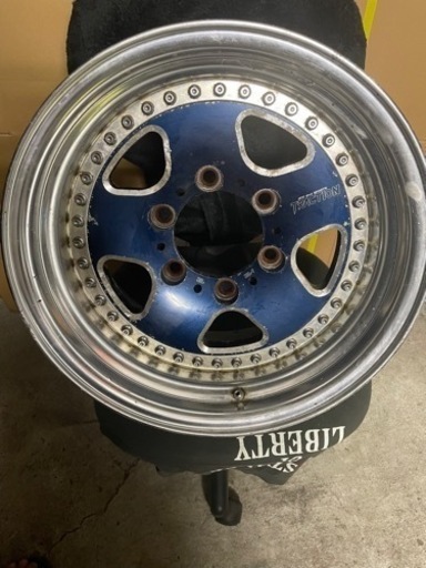 旧車ワイドアルミ！FET 4×4 SPORTS TRACTION6穴アルミホイール4本セット