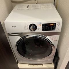 アイリスオーヤマ AD7W／S ドラム式洗濯機 (左開き7.5kg) ホワイト 