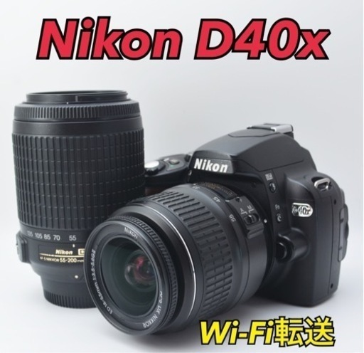 ☆Nikon D40X☆Wズームレンズ○スマホ転送○初心者向け○すぐ使える-