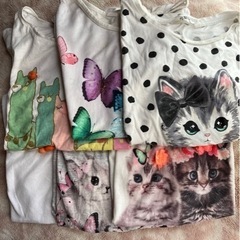 キッズ 女の子半袖Tシャツセット