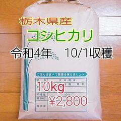 ①新米コシヒカリ10kg　令和4年度　栃木県産