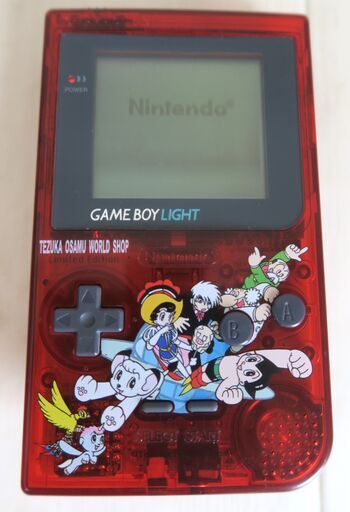 ☆NINTENDO 任天堂 ゲームボーイライト GAME BOY LIGHT 手塚治虫 ワールドショップ Tezuka Osamu クリアレッド◆激レア！アンティーク