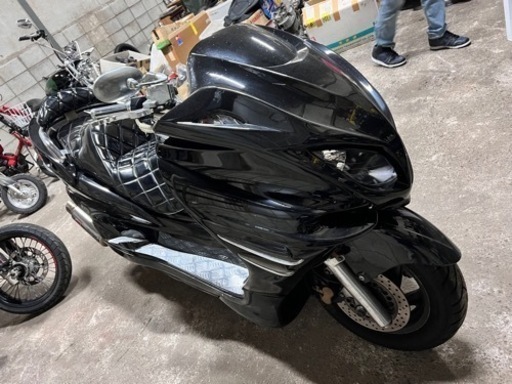 マジェスティー カスタムエアロ デビルマスク カスタムマフラー