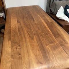 大幅値下　ウォルナット　ダイニングテーブル　無垢　北欧