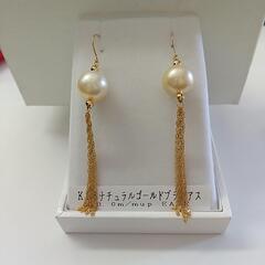 K18 ナチュラルゴールドブラピアス