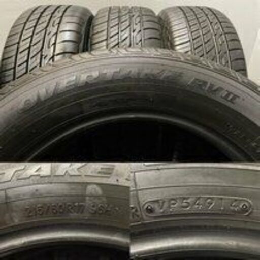 AUTOBACS OVERTAKE RVII 215/60R17 17インチ 夏タイヤ 4本 バリ溝 