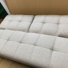 【店頭引き取り限定】Parker 布製ソファベッド 3人掛けソファ