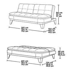 【店頭引き取り限定】Parker 布製ソファベッド 3人掛けソファ