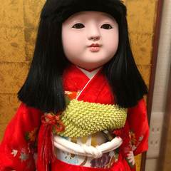 美品 特選 市松人形 ケース付き 女の子 1体
