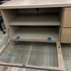 取りに来れる方限定！【無印良品】1枚扉・2段引き出しテレビ