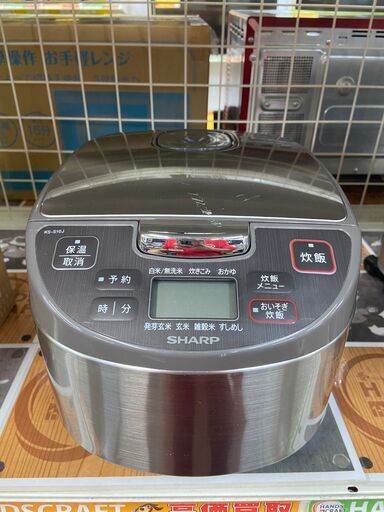 シャープ　KS-S10J　炊飯器　16年　5.5合炊き