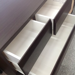 ニトリ ダークブラウン WISH3 4段 ローチェスト 【9650309】