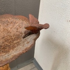 鉄製 スタンドトレー オブジェ 置物 小物入れ 鳥モチーフ
