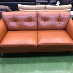 【愛品館八千代店】IDC大塚家具　総本革2.5人掛＋1人掛ソファ　L/S VINTAGE-43