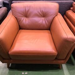 【愛品館八千代店】IDC大塚家具　総本革2.5人掛＋1人掛ソファ　L/S VINTAGE-43