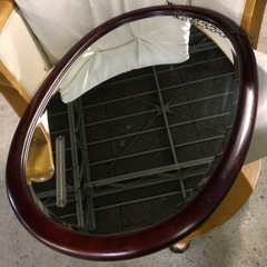 カリモク 壁掛けミラー 鏡 66×46cm